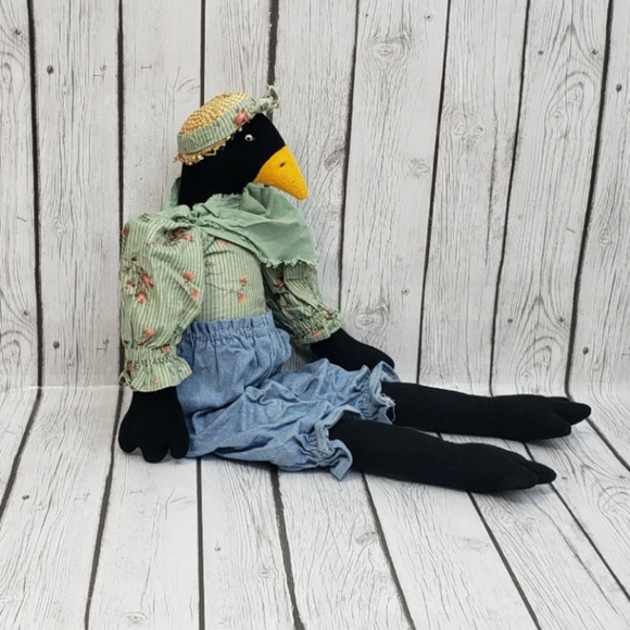 Primitive Vintage Styled Male Duck w/ Extra Hat - Picture 3 of 8